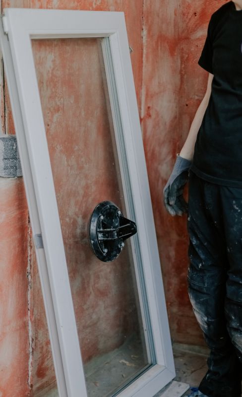 Modern Window Frame with Glass